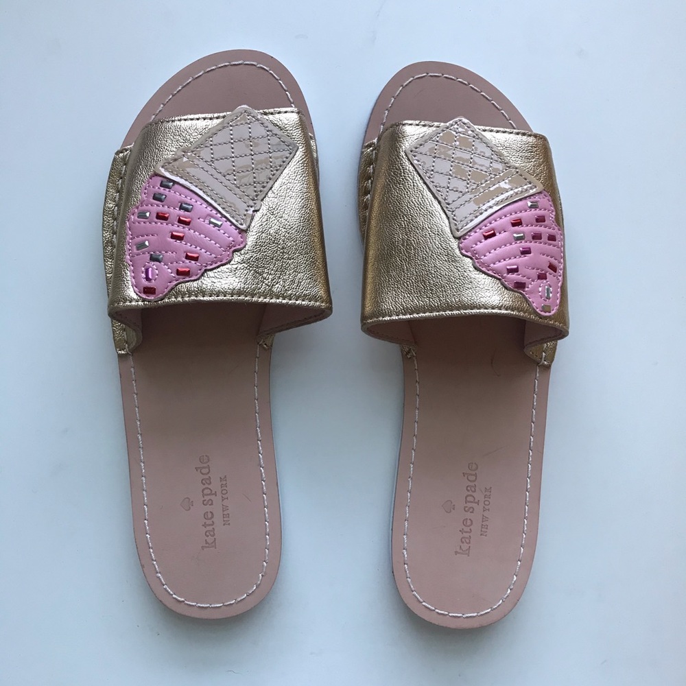 Kate Spade “Icey” open toe casual slides - 6 1/2 M